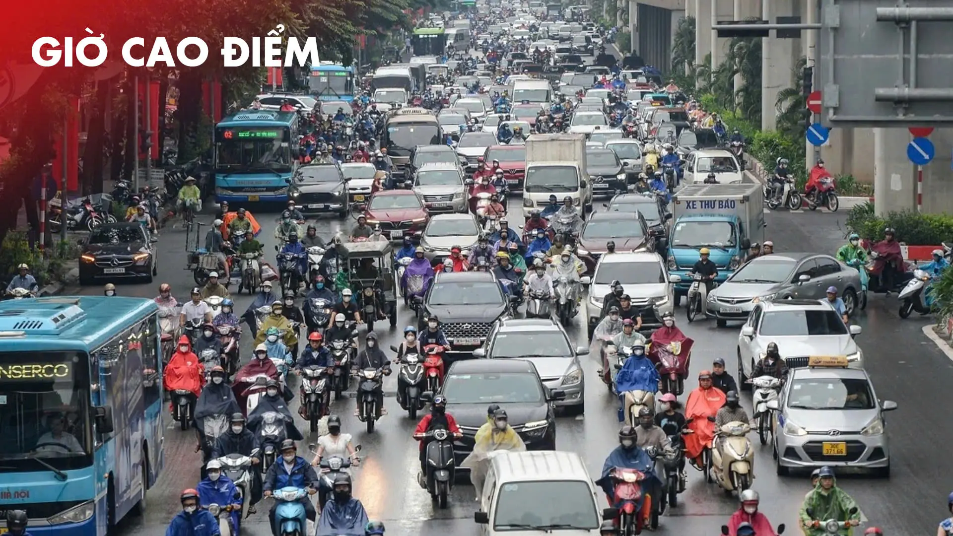 Giờ cao điểm: Giao thông Hà Nội chiều 6/1